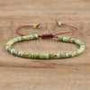 Braided Bracelet with 2.4 mm Natural Stone Beads – Seraphina