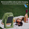 80W LED Solar Rechargeable Camping Lamp with Magnet and Zoom Function