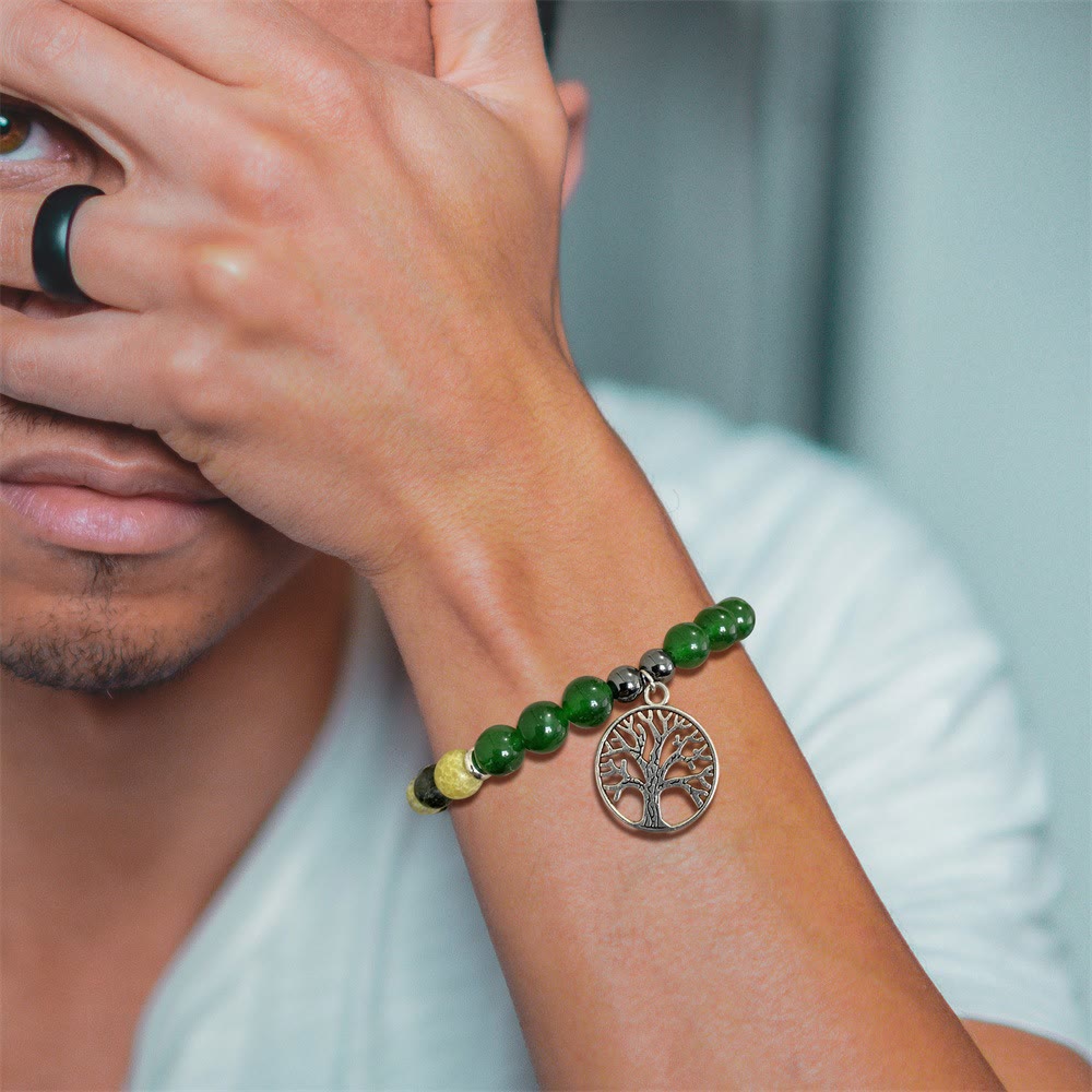 Natural Crystal Tree of Life Bracelet – Mila