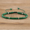 Braided Bracelet with 2.4 mm Natural Stone Beads – Seraphina