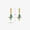 Moss Agate and White Zircon Jewellery Set – Lana