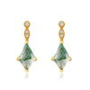 Moss Agate and White Zircon Jewellery Set – Lana