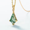 Moss Agate and White Zircon Jewellery Set – Lana