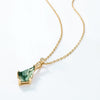 Moss Agate and White Zircon Jewellery Set – Lana