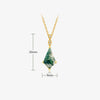 Moss Agate and White Zircon Jewellery Set – Lana