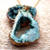 Natural Crystal Geode Pendant – Gaia