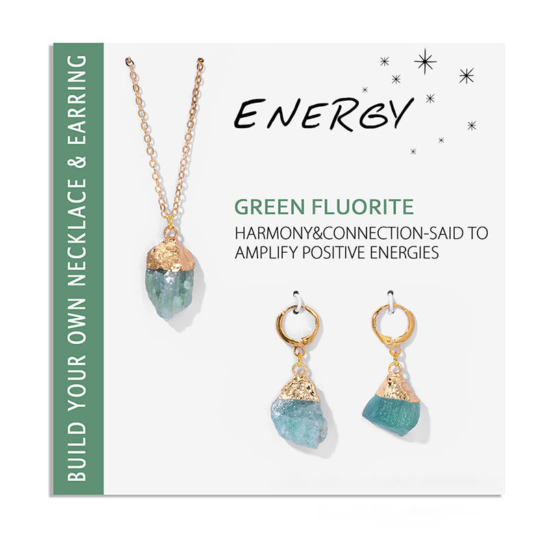 Crystal Jewellery Set Necklace and Earrings - Elara