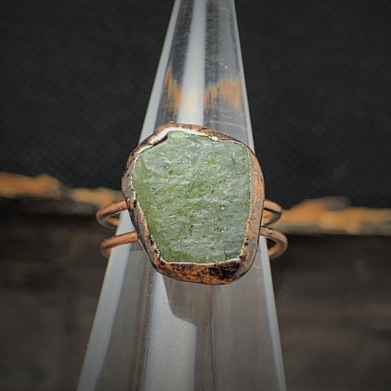 Natural Raw Stone Birth Ring – Selina