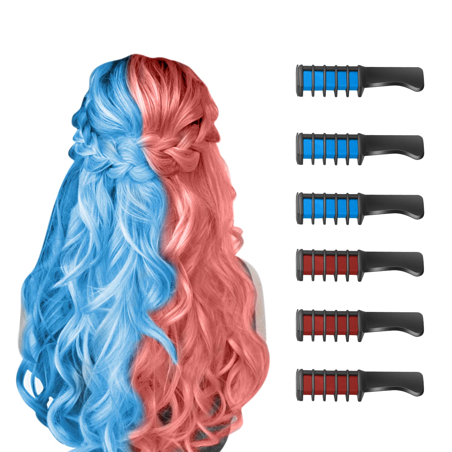 Washable Hair Chalk Comb – Fun Temporary Hair Colour