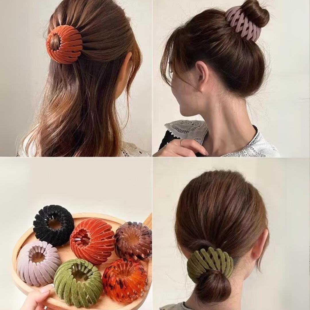 Stylish Bird's Nest Hair Clips - Set of 3