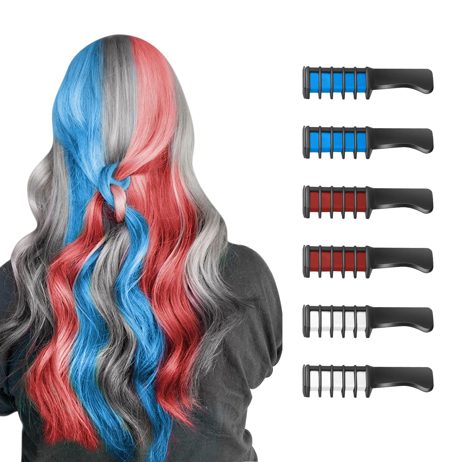 Washable Hair Chalk Comb – Fun Temporary Hair Colour