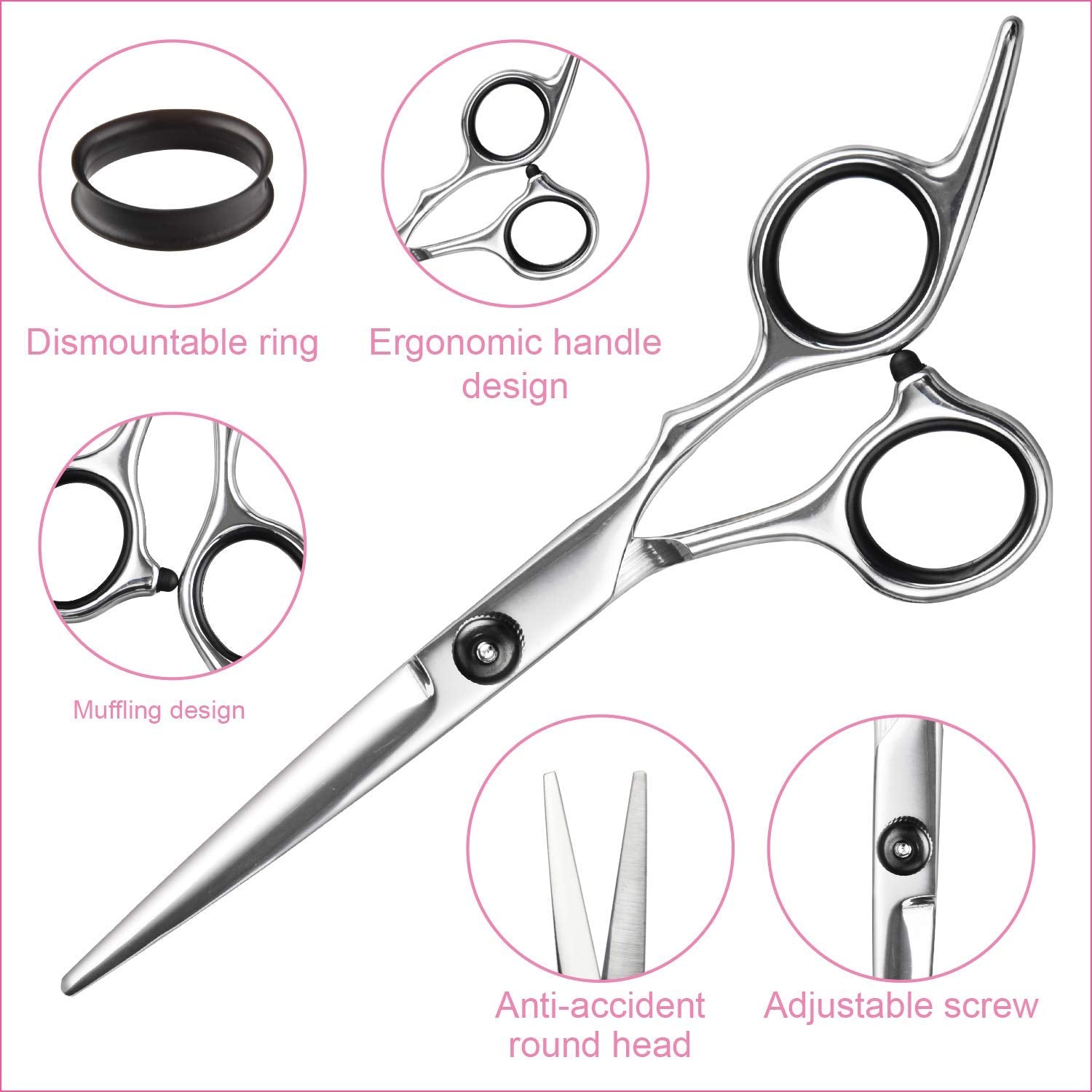Professional Hair Cutting & Thinning Scissors Set