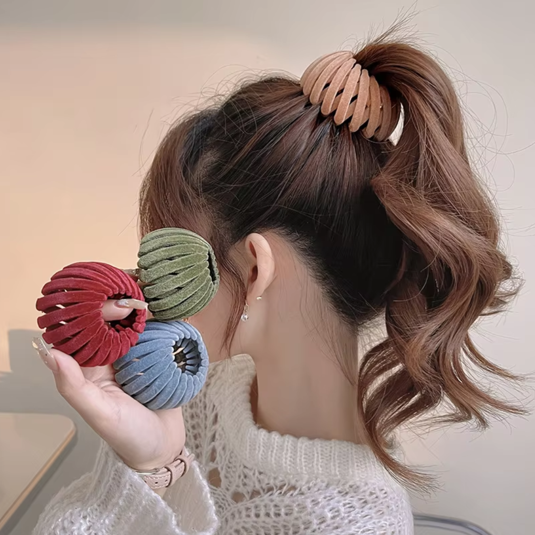 Stylish Bird's Nest Hair Clips - Set of 3
