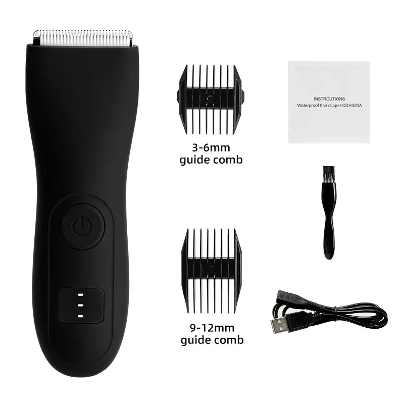 Men's Body Hair Trimmer and Women's Shaver with Bikini and Intimate Trimmer