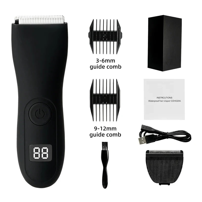 Men's Body Hair Trimmer and Women's Shaver with Bikini and Intimate Trimmer