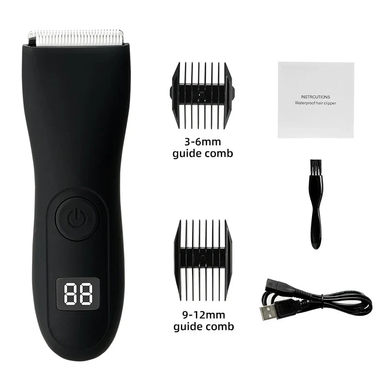 Men's Body Hair Trimmer and Women's Shaver with Bikini and Intimate Trimmer