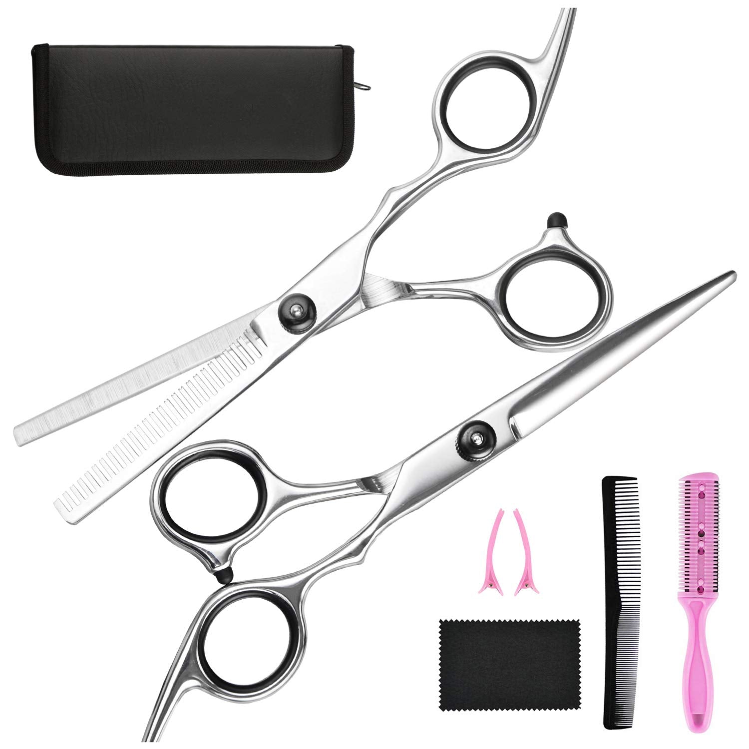 Professional Hair Cutting & Thinning Scissors Set
