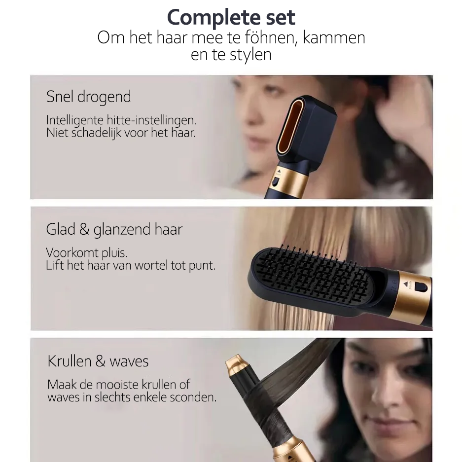 5-in-1 Multi Hair Styler with Ion Technology - AuraStyle