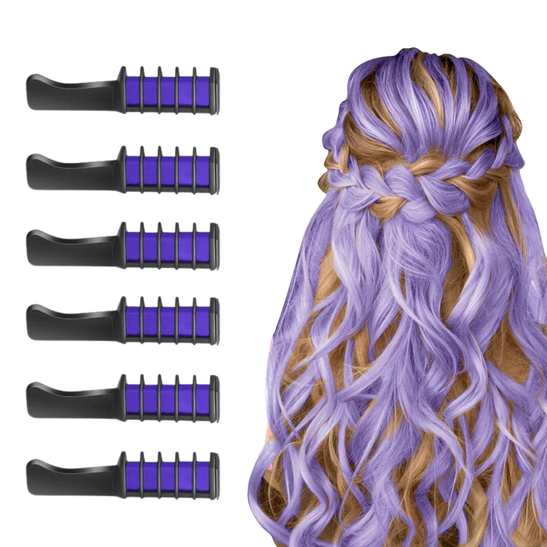 Washable Hair Chalk Comb – Fun Temporary Hair Colour