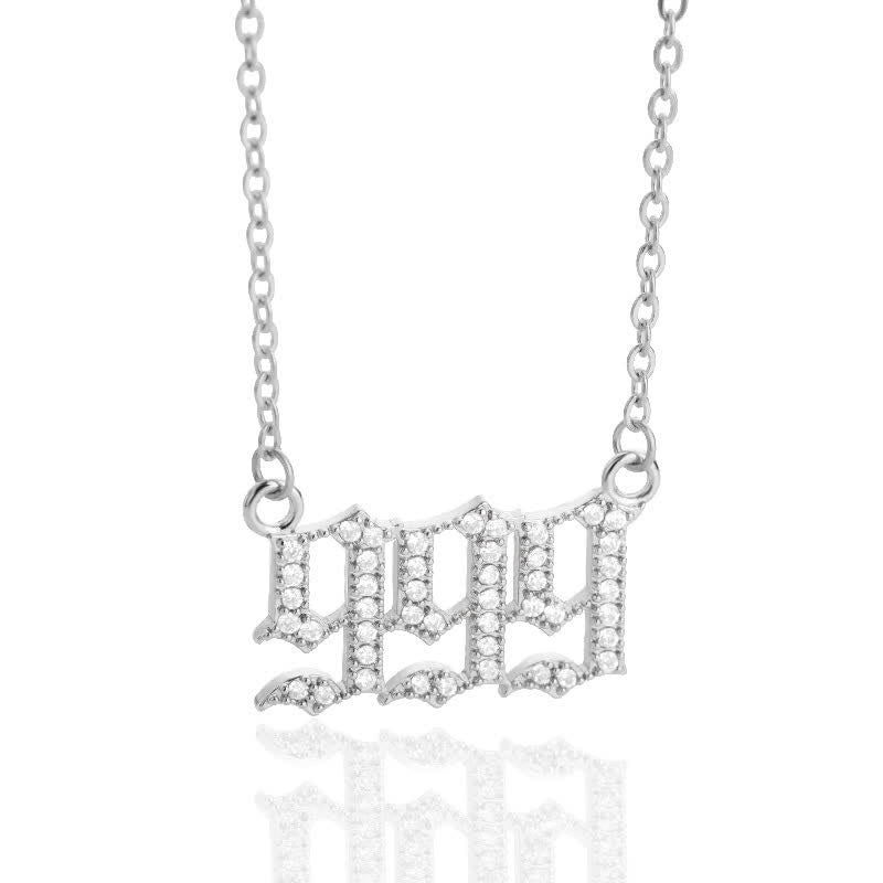 Zirconia Angel Numbers Necklace – Seraphina