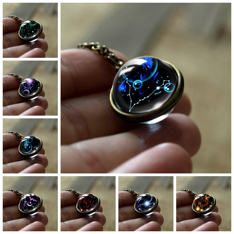 Glass-12-Star Sign Protection Pendant – Sofia