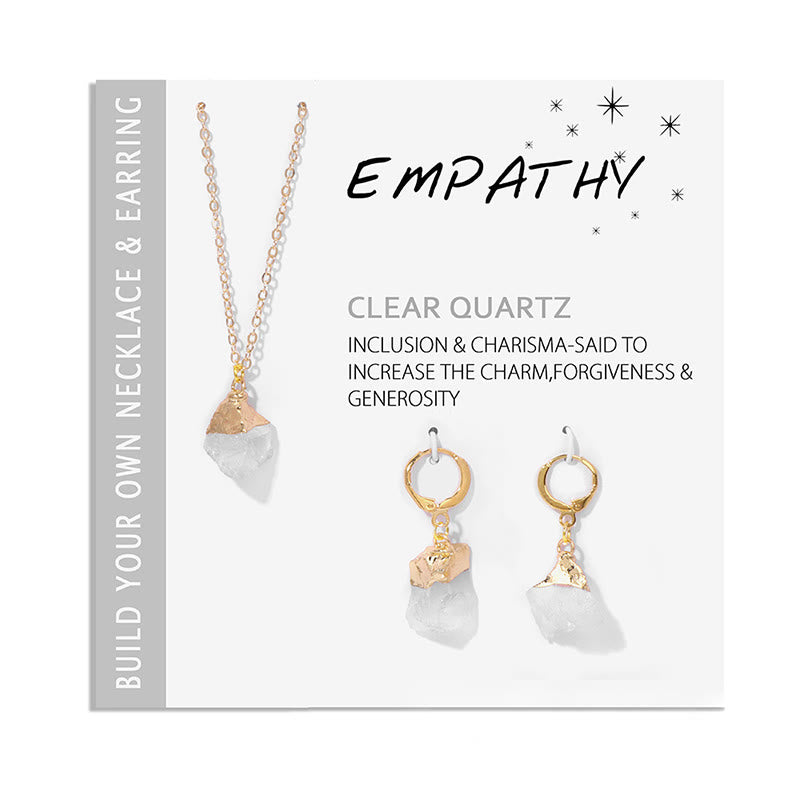 Crystal Jewellery Set Necklace and Earrings - Elara