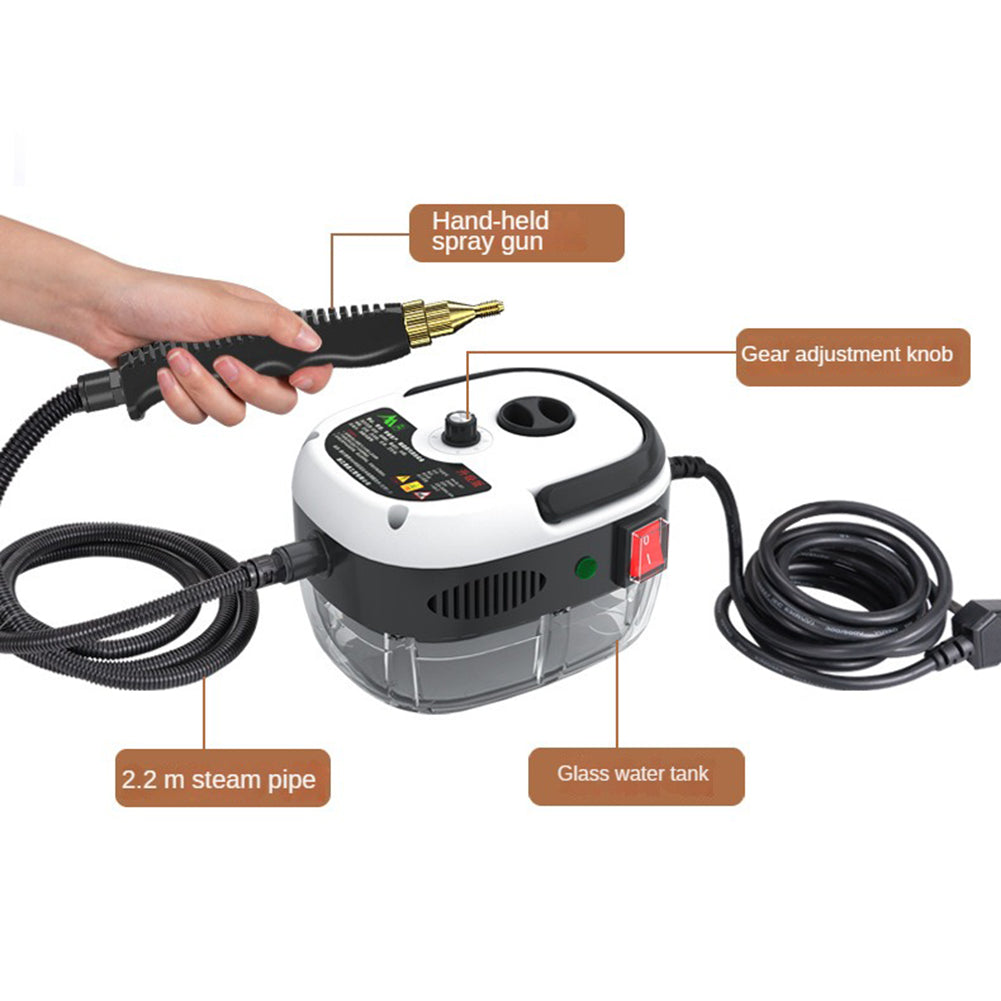 2500W High-Pressure Steam Cleaner – 6 Settings for Home & Kitchen