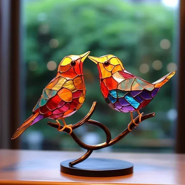 Handmade Coloured Glass Birds for a Stylish Interior