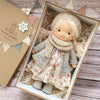 Handcrafted Winter Waldorf Cuddle Doll – Poppi