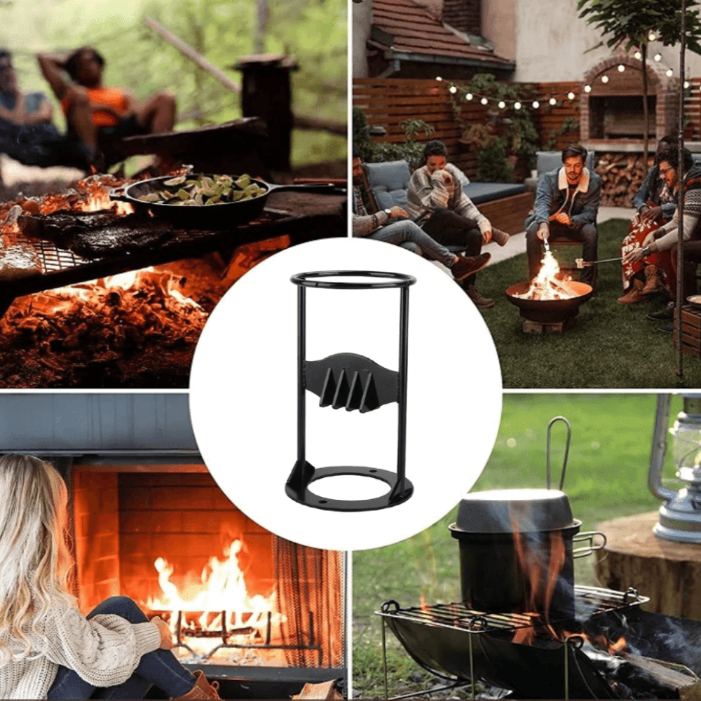 Log Splitter for Firewood - Manual Wedge Cutter - Carbon Steel