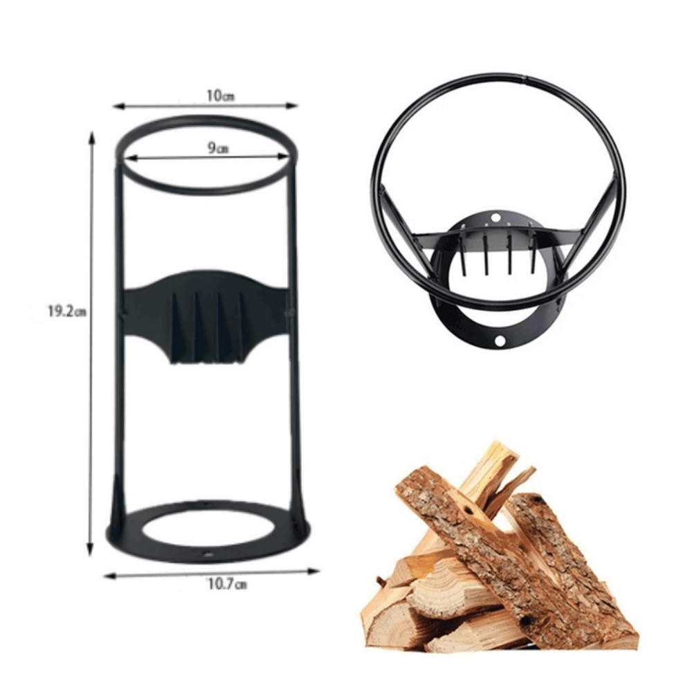 Log Splitter for Firewood - Manual Wedge Cutter - Carbon Steel