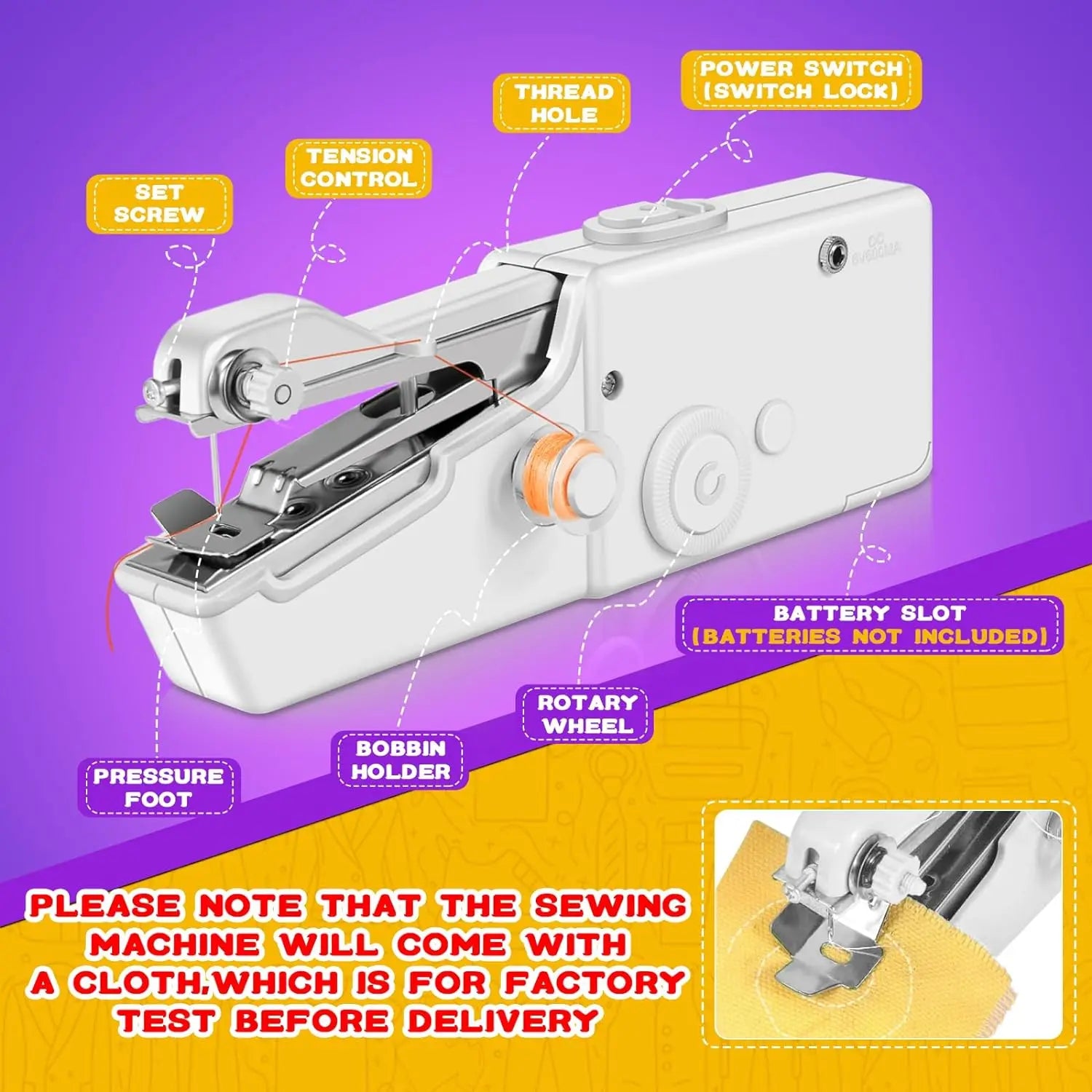 Mini Electric Sewing Machine - StitchMatic