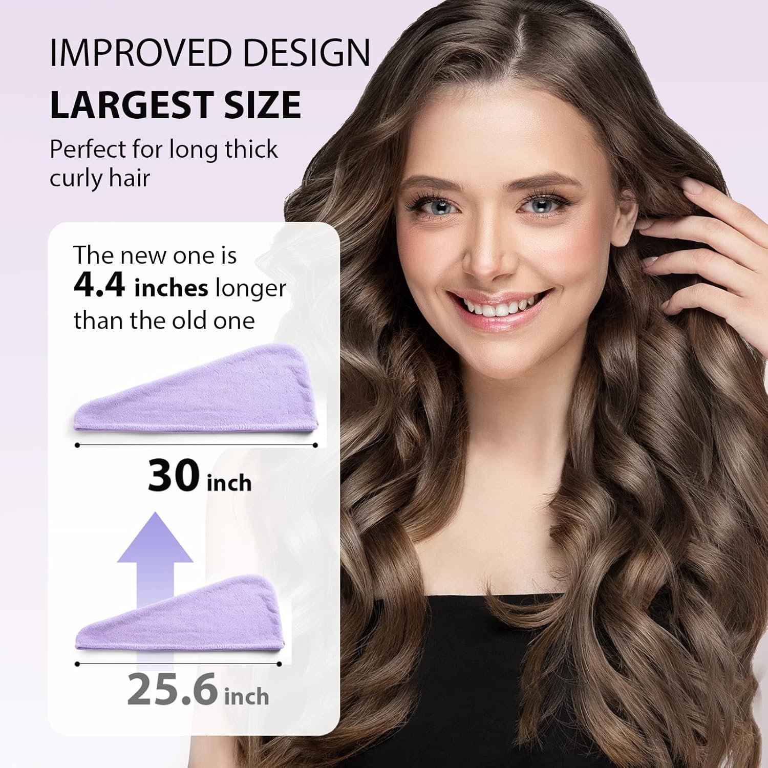 Microfibre Hair Towel Wrap – Pack of 3