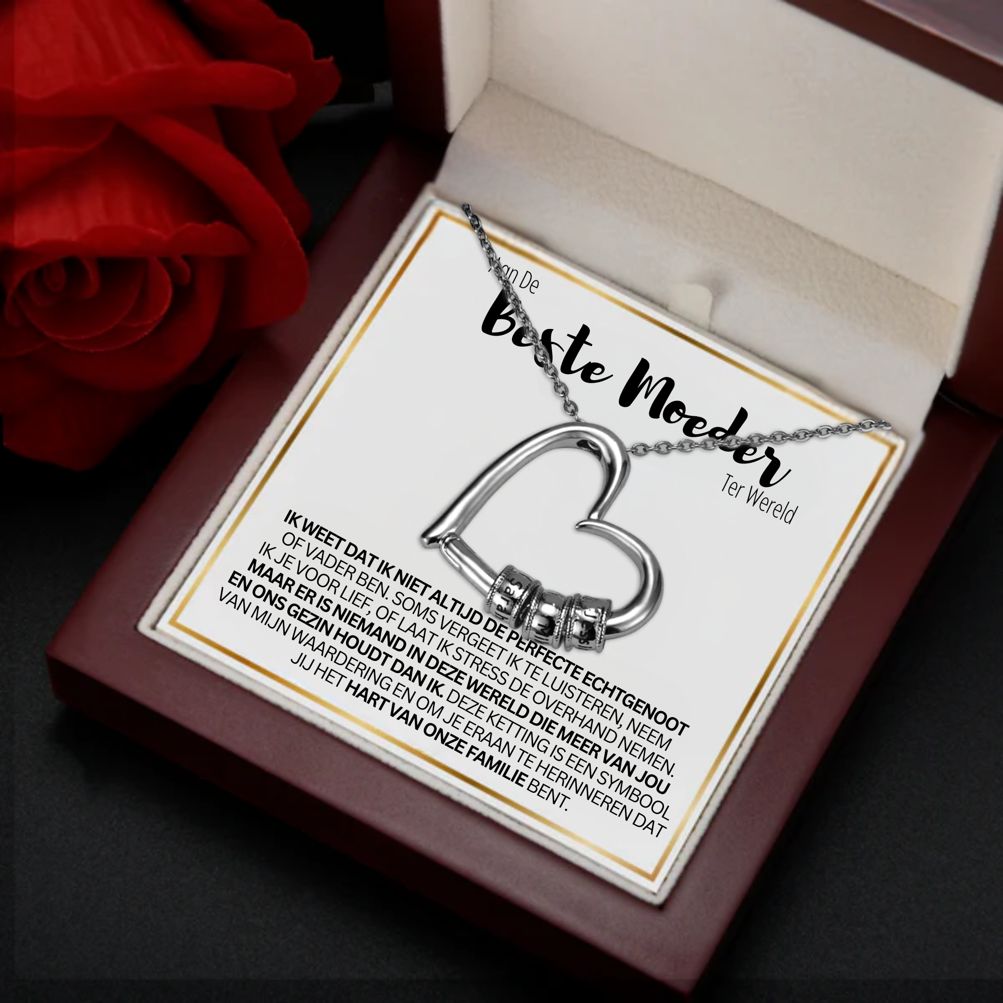 Love Necklace for Mum - Engraved Pendants