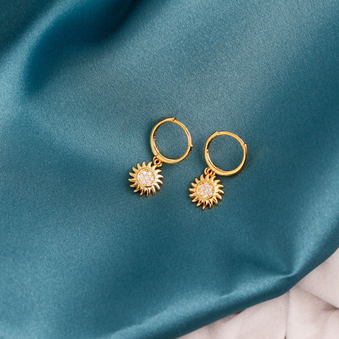 Stylish Sun Earrings for Women – Elara