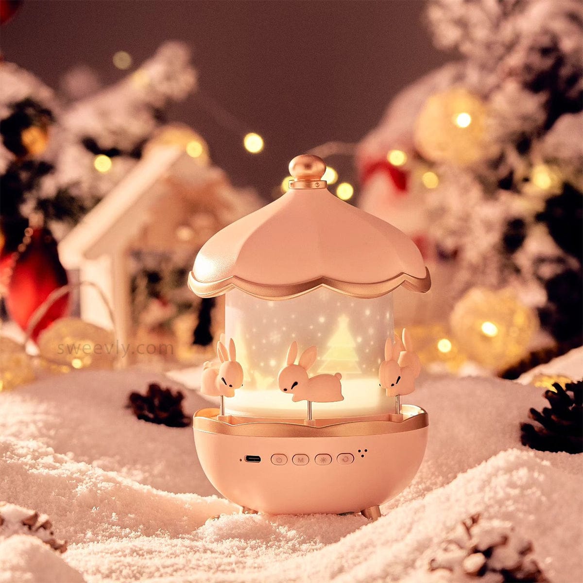 Hello Kitty Star Projector Lamp | Music Box Night Light