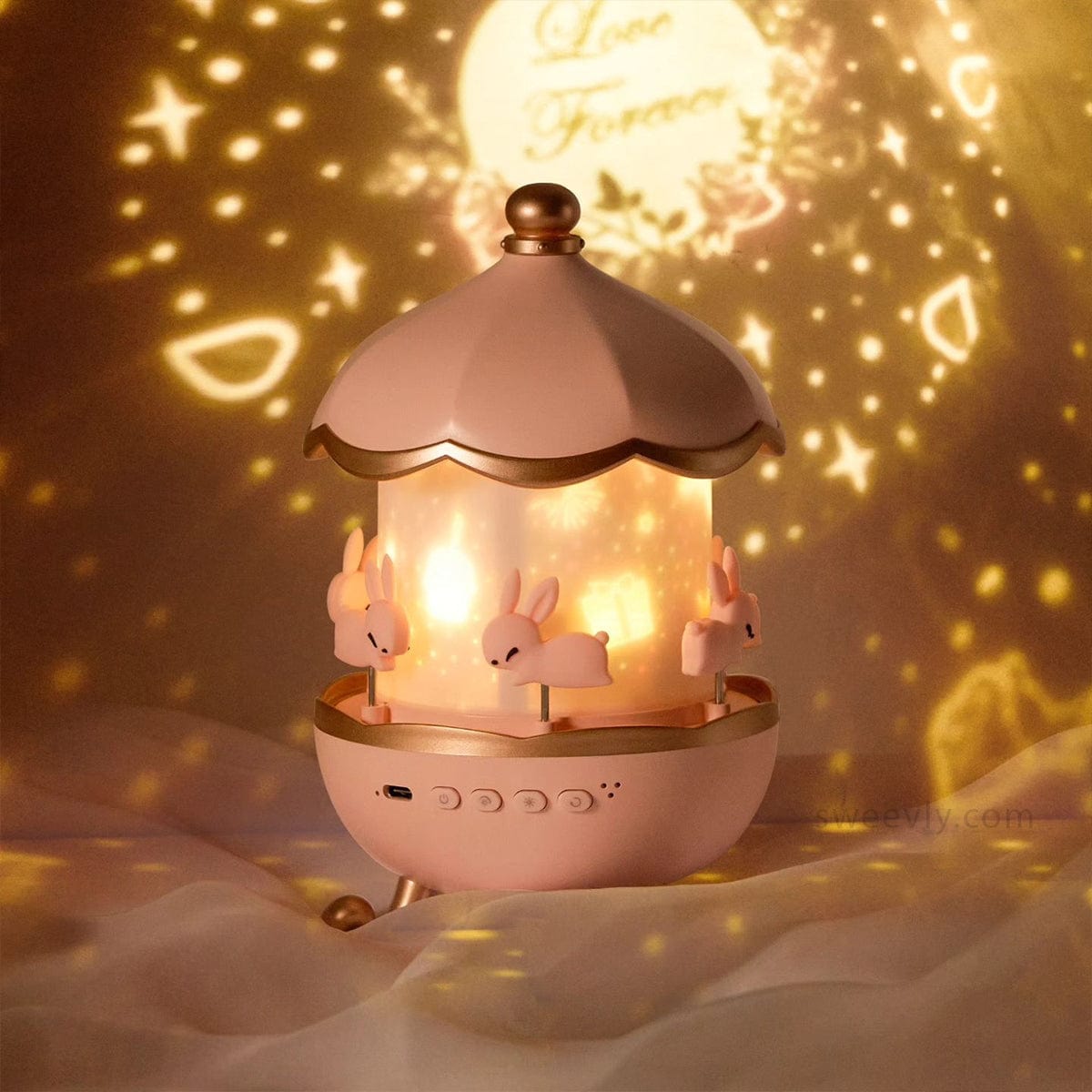 Hello Kitty Star Projector Lamp | Music Box Night Light