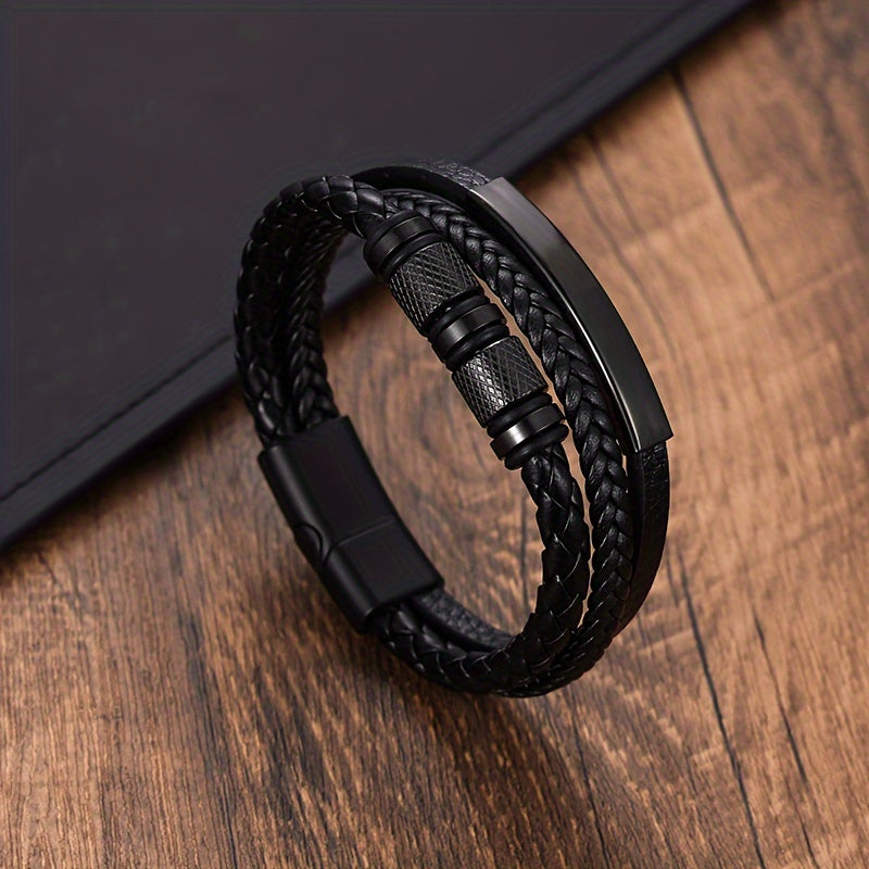 Men's Bracelet | Braided Design | Magnetic Clasp