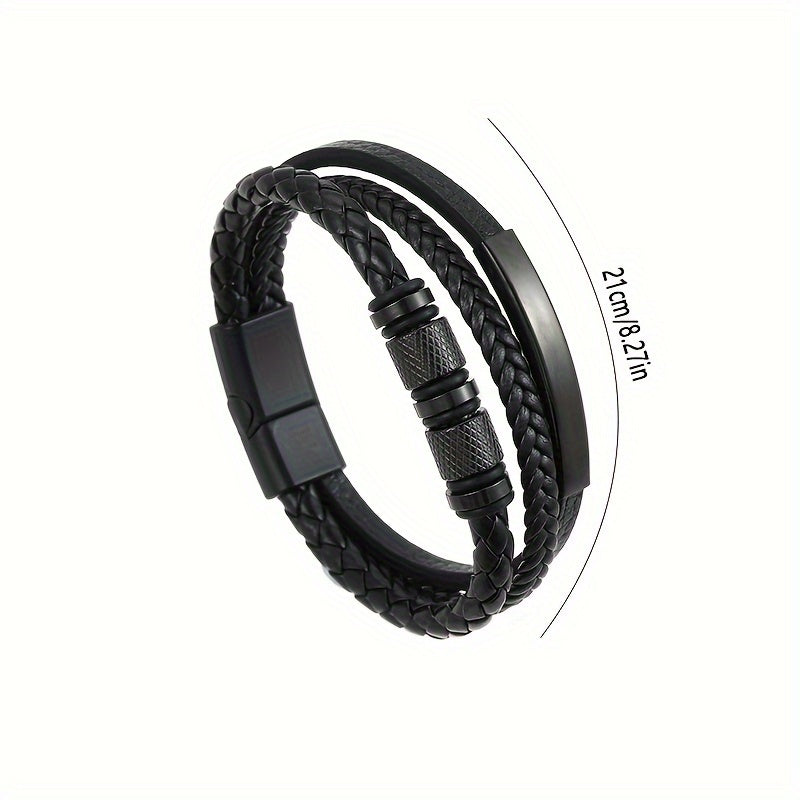 Men's Bracelet | Braided Design | Magnetic Clasp
