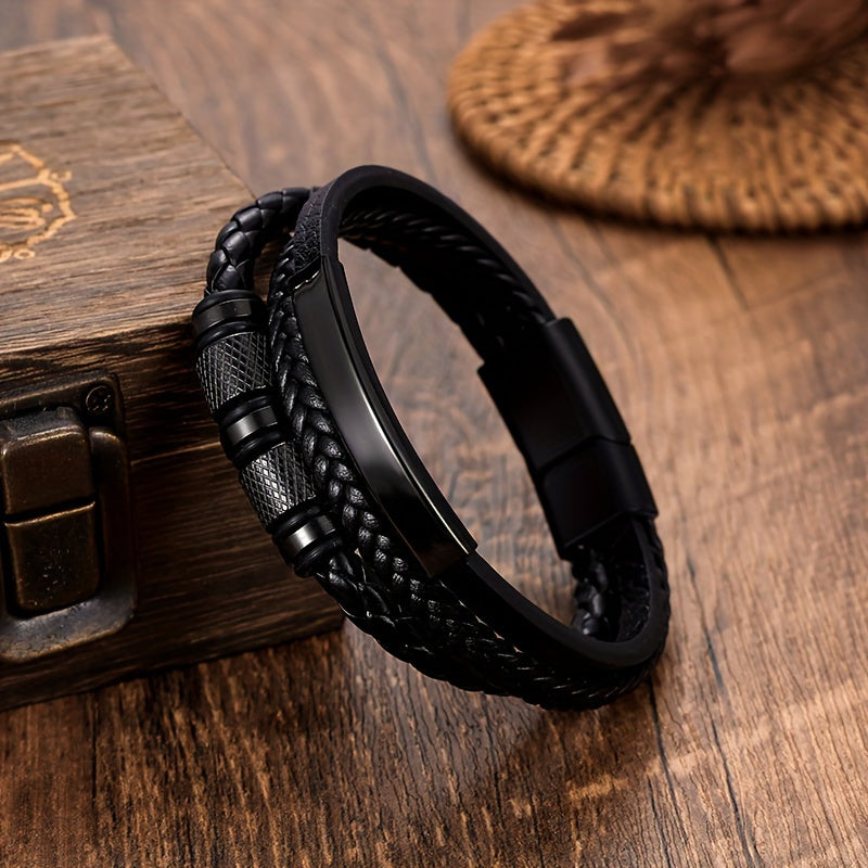 Men's Bracelet | Braided Design | Magnetic Clasp