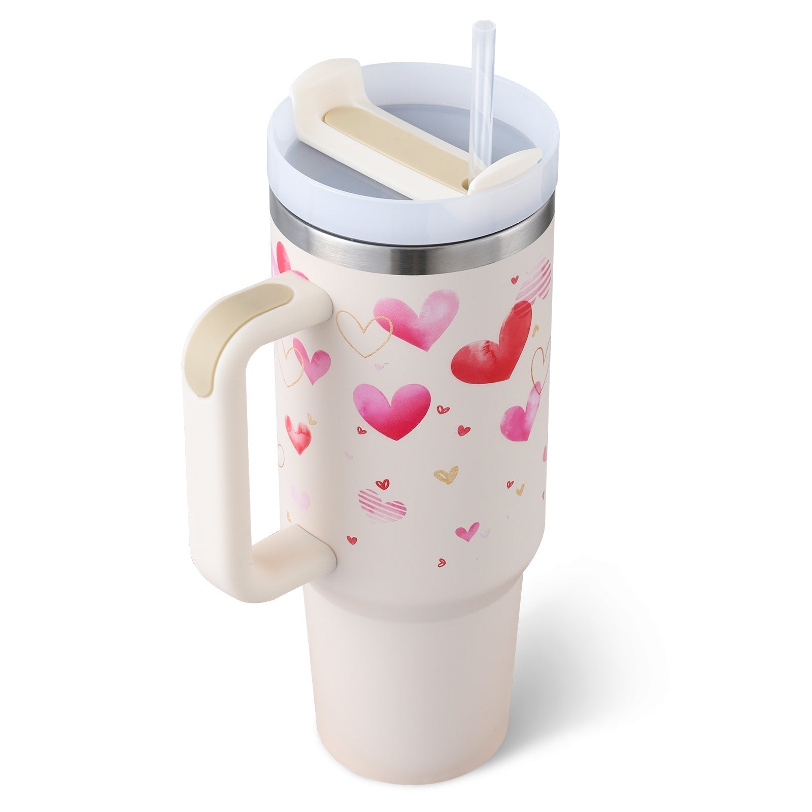 Insulating Mug with Handle and Straw - ChillMate