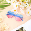 Heart-Shaped Transparent Sunglasses without Frame - Cora, Summer 2025 Edition