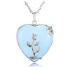 Stylish Heart-Shaped Rose Quartz Gemstone Necklace – Amara