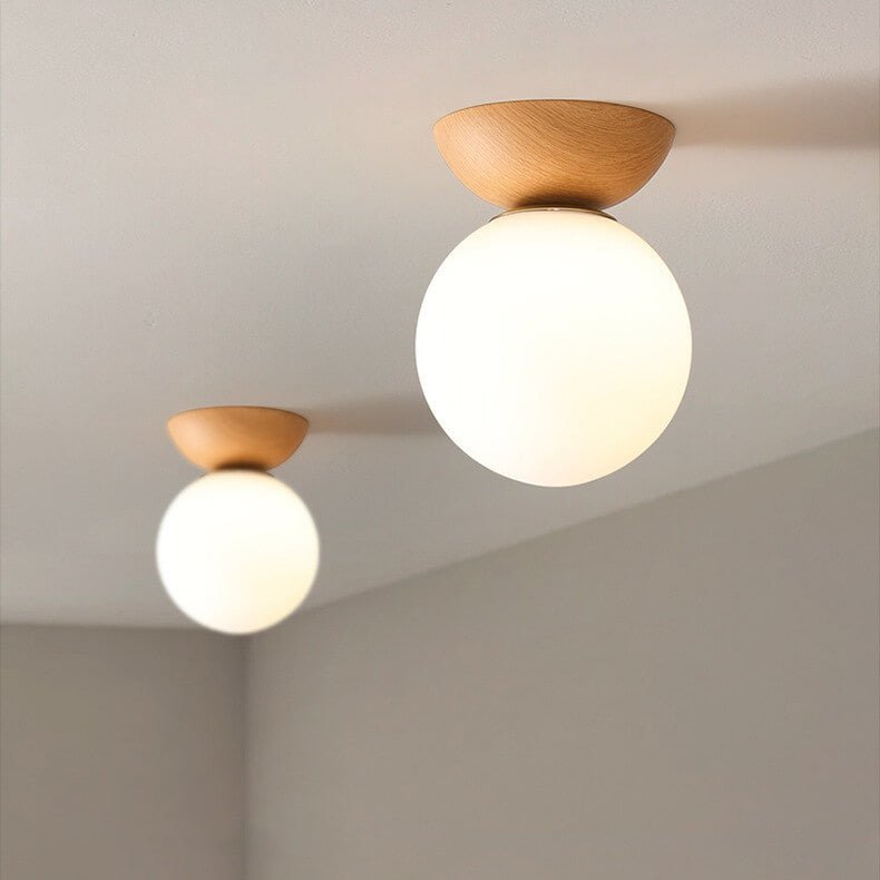 Hikari Ceiling Lamp – Minimalistic Japanese Design with LED & Wood