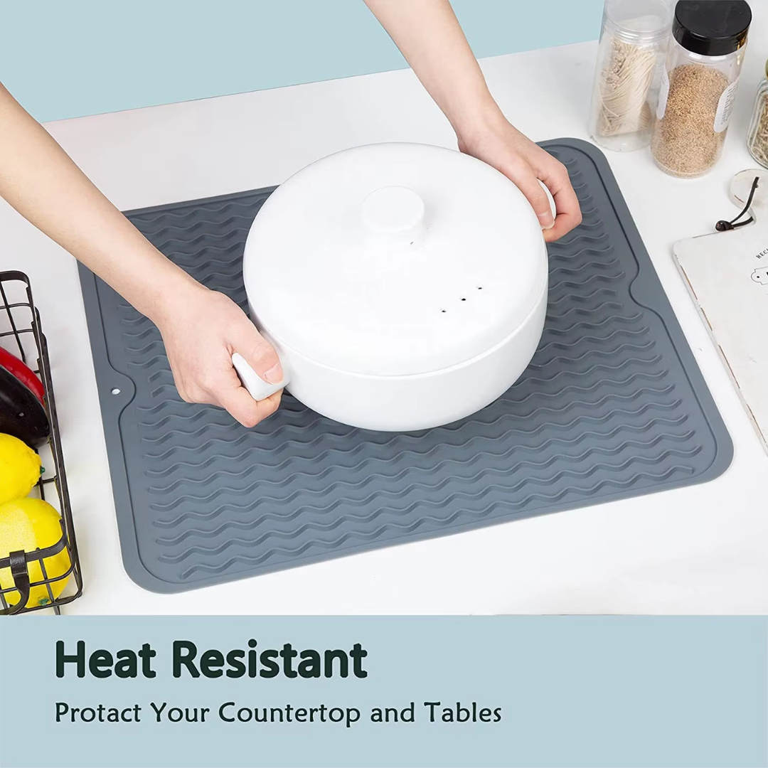 Eco-Friendly Silicone Drying Mat - Versatile & Heat Resistant