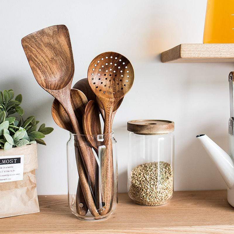 Natural Wooden Kitchen Utensils - RustiCook
