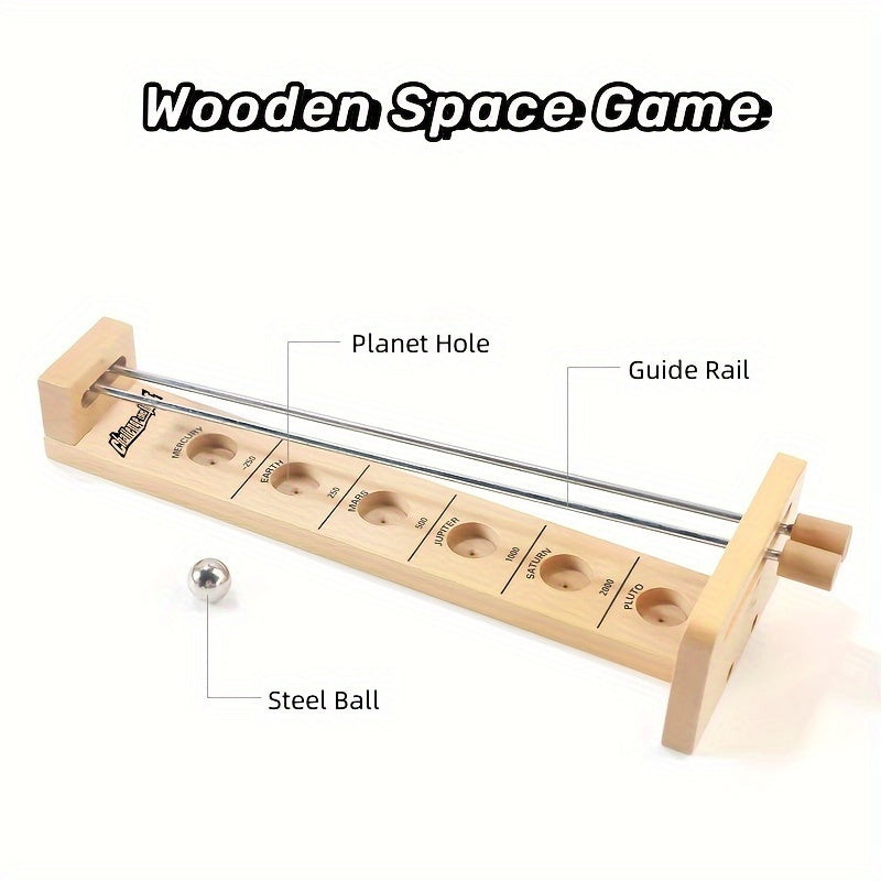 Wooden Stick Ball Game Space Adventure - SpaceBall Frenzy