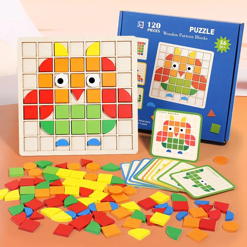 Wooden Puzzle for Toddlers - EcoPuzzle