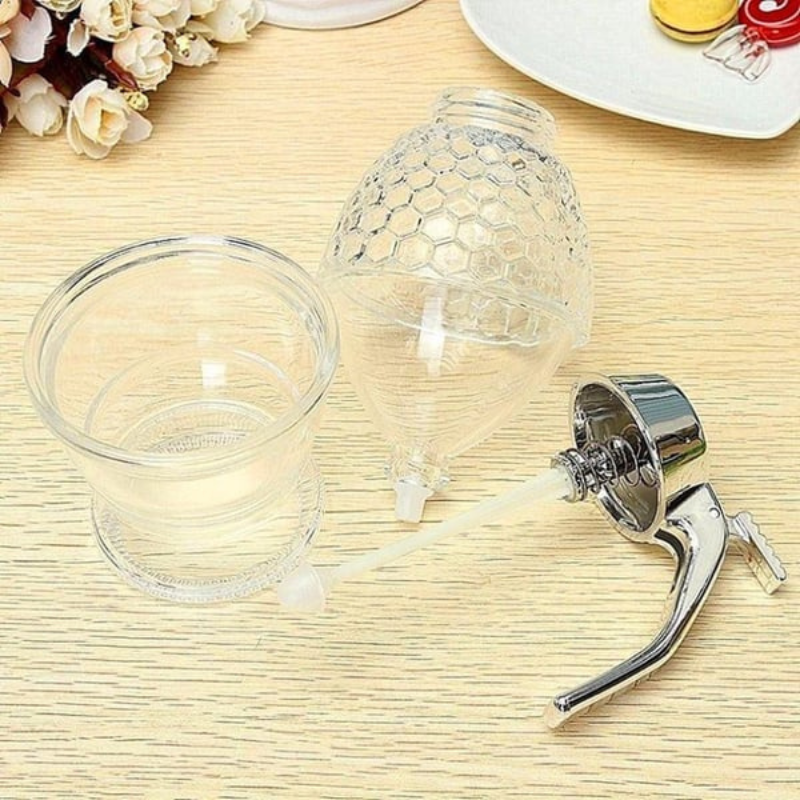 Stylish Honey Dispenser with Drip-Free Technology – AmberDrop