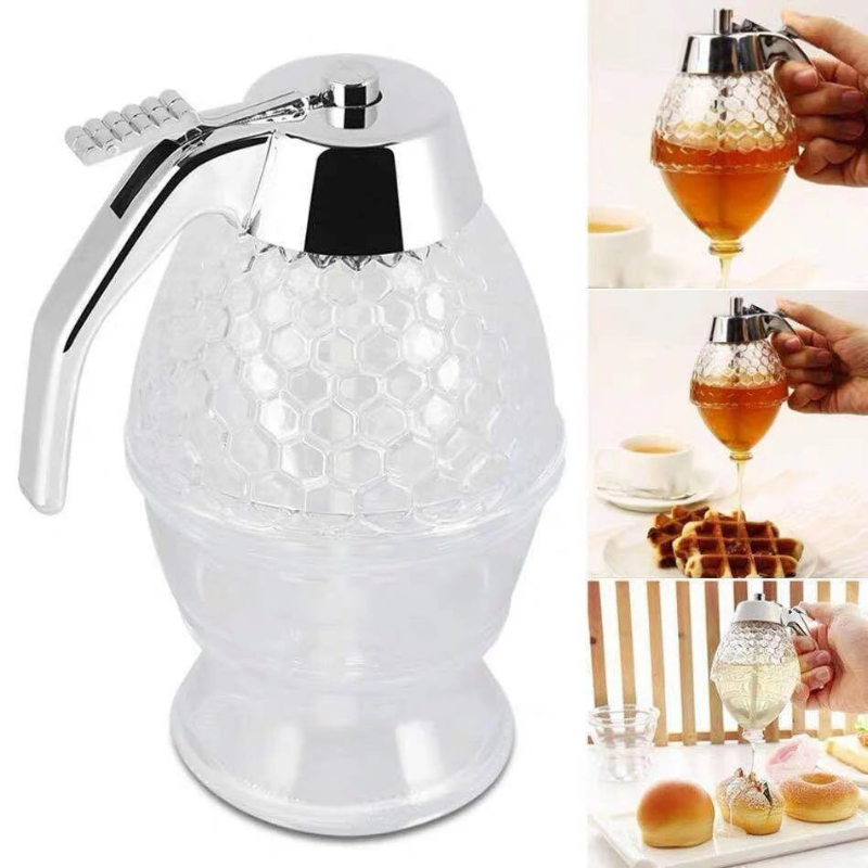 Stylish Honey Dispenser with Drip-Free Technology – AmberDrop